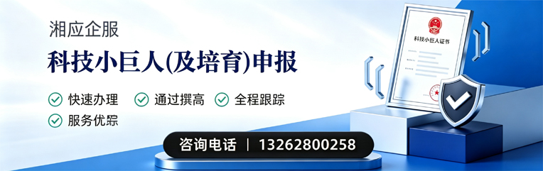 长治科技小巨人及培育企业申报服务