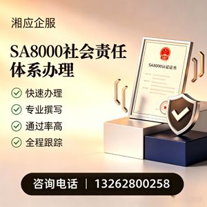 长治SA8000社会责任体系认证服务
